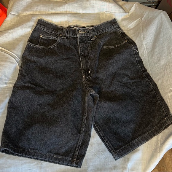 Anker Blue Brand Men’s 32 black denim beyond baggy shorts - Picture 2 of 6